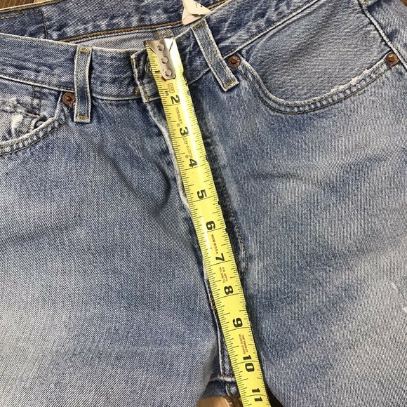 Vtg Levis 501 Button Fly Fade Blue Denim Jeans Mens Tag 33x30 Distressed (30x29) - Picture 6 of 10